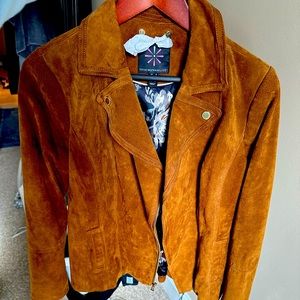 Size 8 Suede Isaac Mizrahi Jacket, never worn